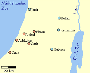 Israeliti entrarono in conflitto con i Filistei - circa 1150 a.c. 