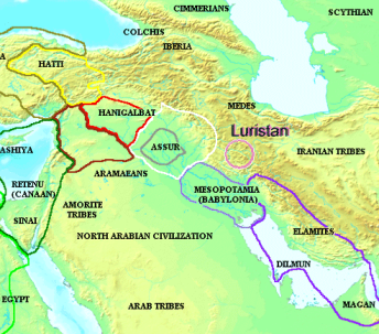 Gutei si  impadroniscono della Mesopotamia settentrionale. - anno 2175 a.C 