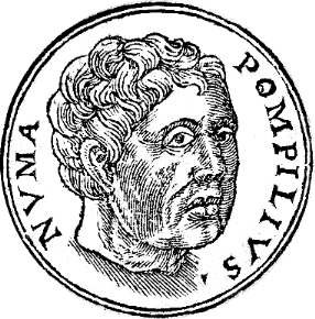 Numa Pompilio 2º Re di Roma / anno 715 - 673 ac  