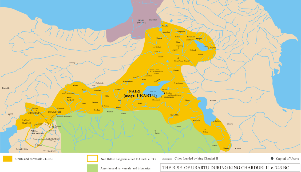 Urartus maximal expansion in 743 BC Copia