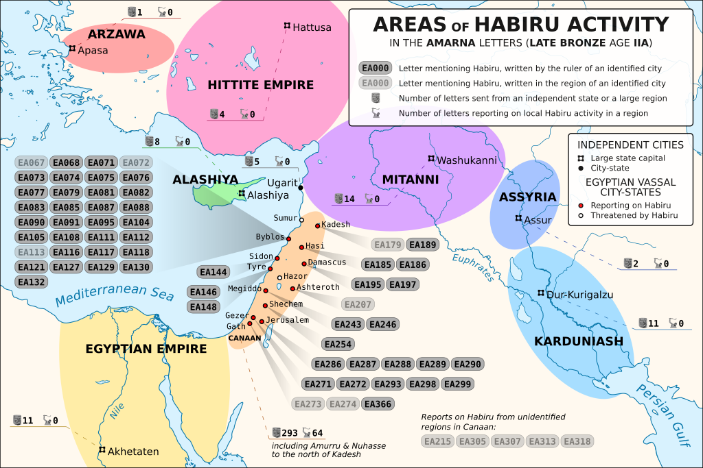 Presenza di habiru durante il Tardo Bronzo IIA Lettere di Amarna Copia