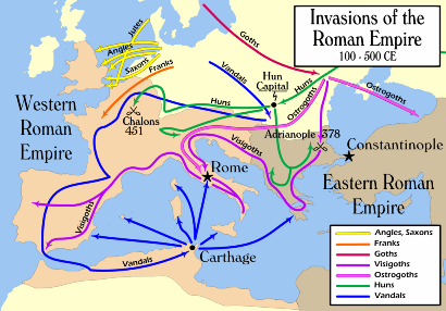 Inizio invasioni barbariche - anno 164 >>
